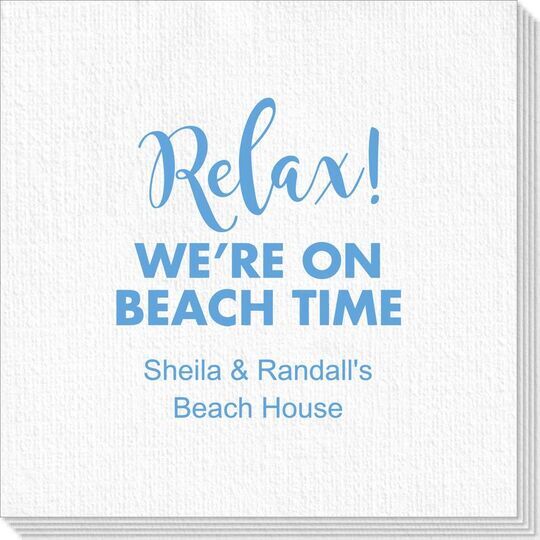 Relax We're on Beach Time Deville Napkins